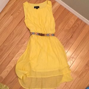 Yellow Dress with Belt